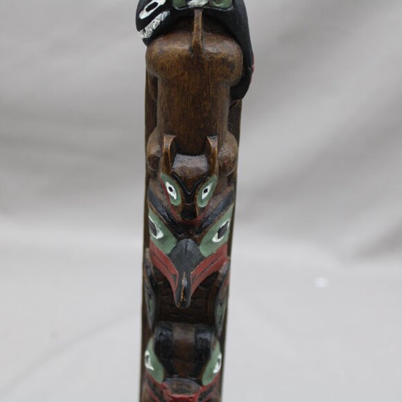 Vintage Resin Totem Pole - 4 totems by Boma - Cast Piece - Picture 3 of 10